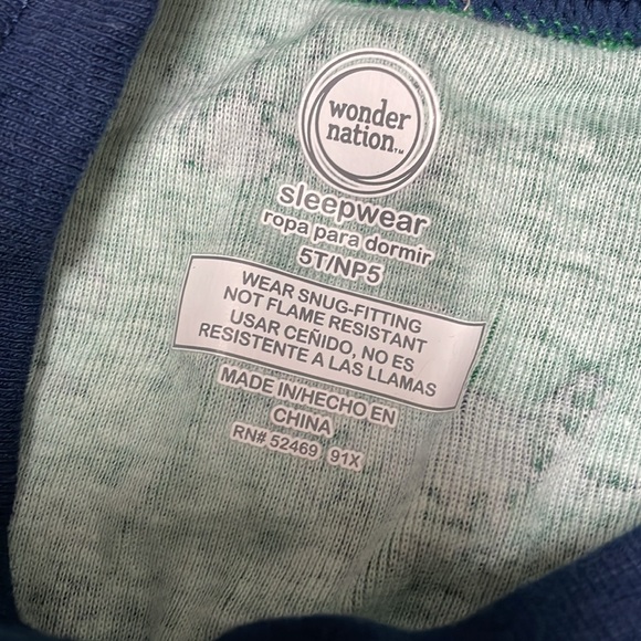 Wonder nation sleepwear dinosaur unisex PJ’s - Picture 4 of 4